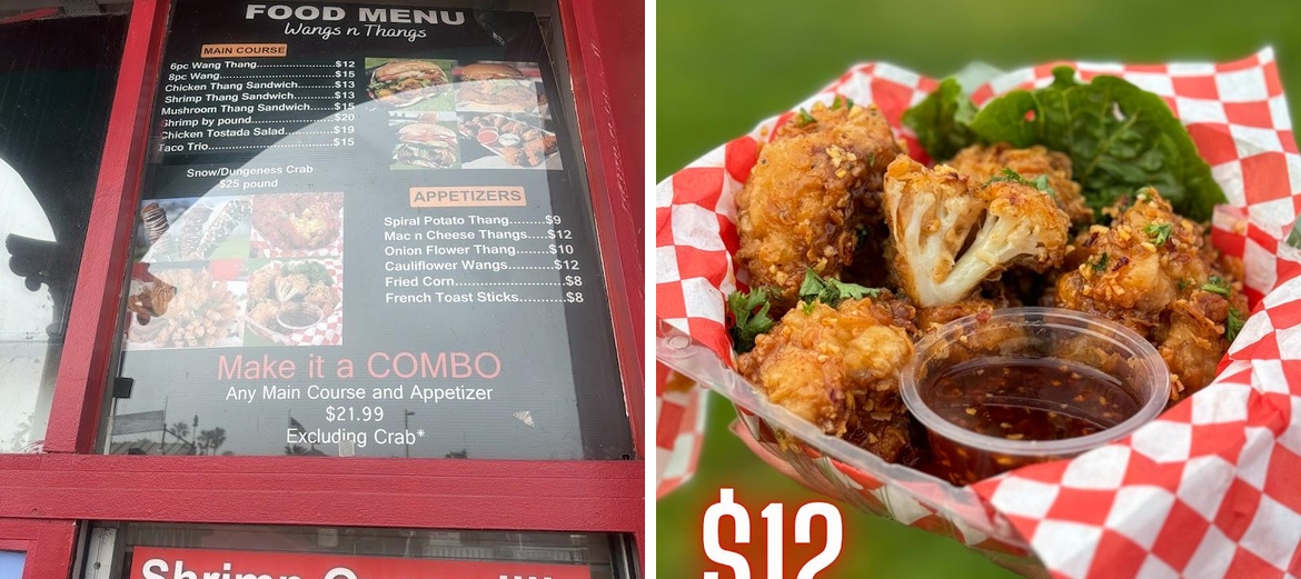 Wangs N Thangs Menu